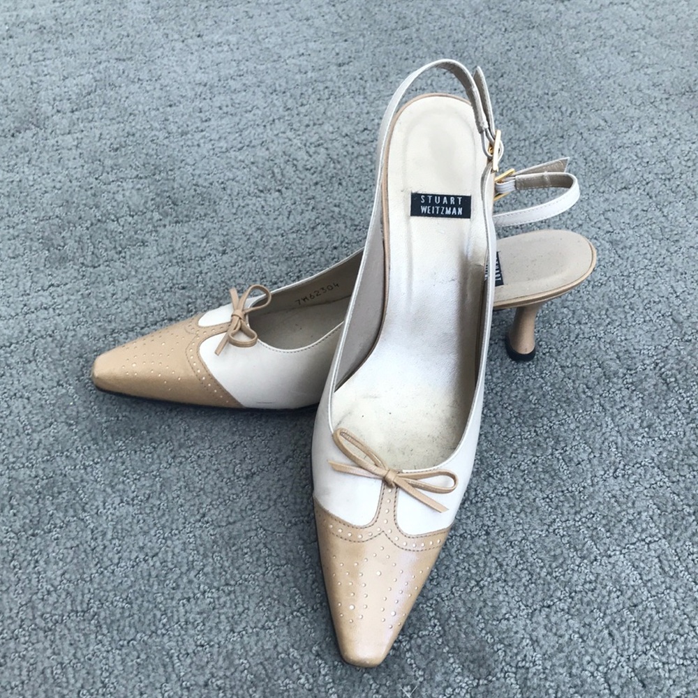 Classic Stuart Weitzman slingback heels